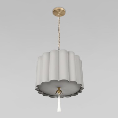 Подвесная люстра Loft IT Mellow 10306P Grey linen &mdash; svetrussia.ru