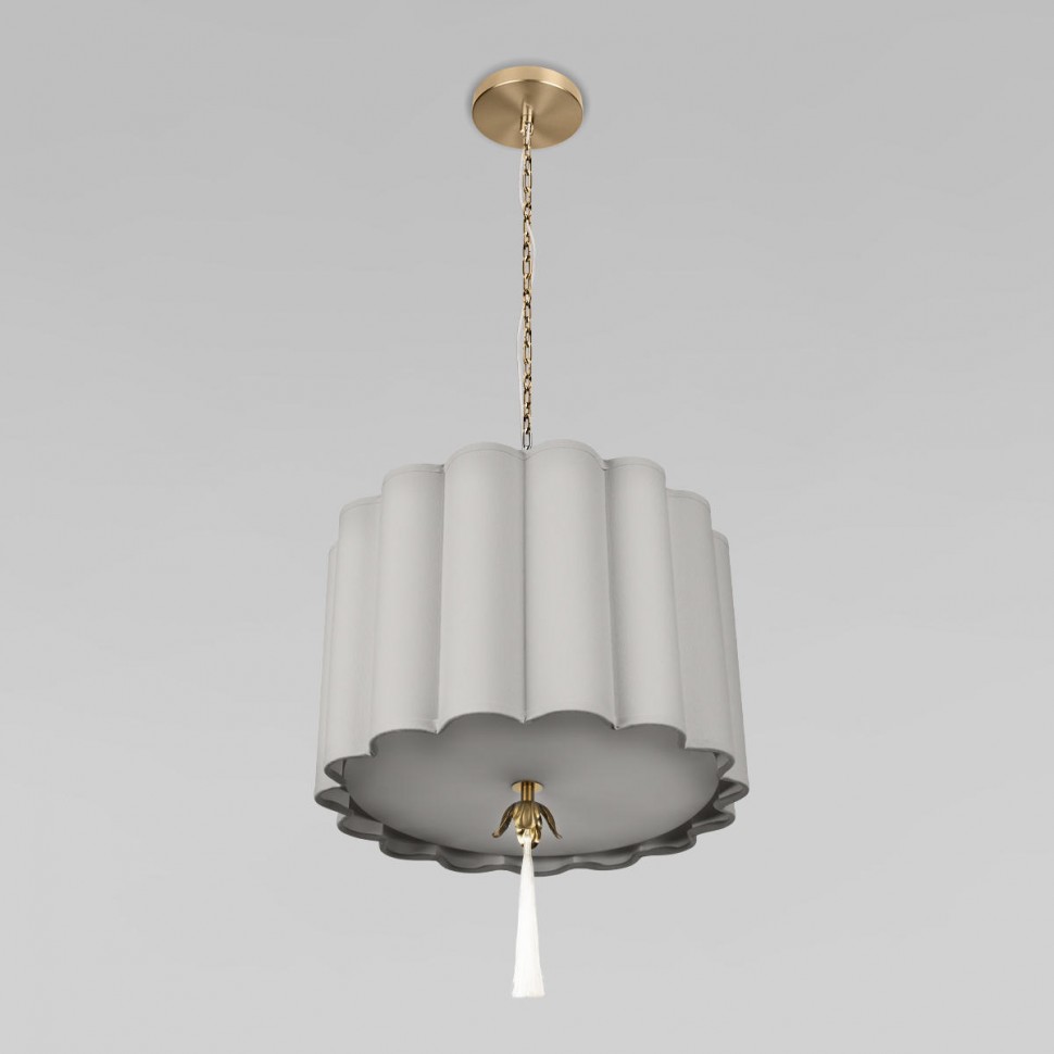 Подвесная люстра Loft IT Mellow 10306P Grey linen фото 1 &mdash; svetrussia.ru