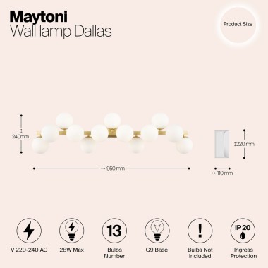 Бра Maytoni Dallas MOD547WL-13BS &mdash; svetrussia.ru