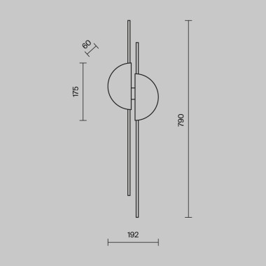 Настенный светодиодный светильник Maytoni Skyline MOD179WL-L22W4K &mdash; svetrussia.ru