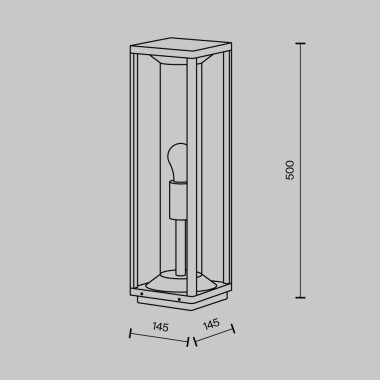 Уличный светильник Maytoni Cell O452FL-01GF1 &mdash; svetrussia.ru