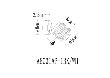 Спот Arte Lamp Atria A8031AP-1WH &mdash; svetrussia.ru