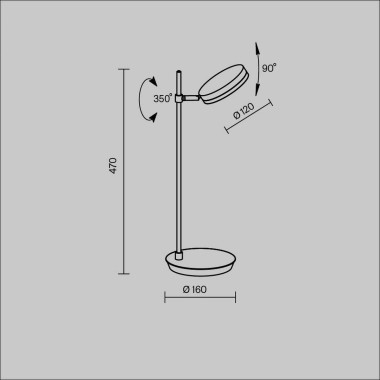 Настольная лампа Maytoni Fad MOD070TL-L8W3K &mdash; svetrussia.ru