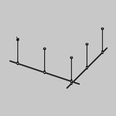 Основание на тросовых подвесах Hang для трековых светильников Maytoni Technical Flarity TFC-Flar-H06-B &mdash; svetrussia.ru