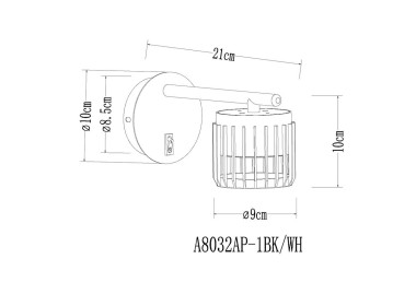 Бра Arte Lamp Atria A8032AP-1WH &mdash; svetrussia.ru