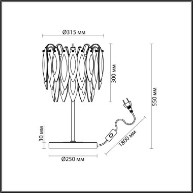 Настольная лампа Odeon Light VILNA 5068/3T &mdash; svetrussia.ru