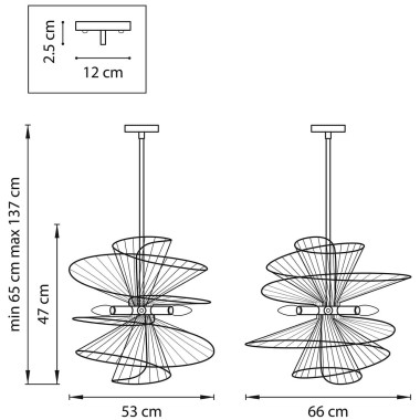 Подвесная люстра Lightstar Zeta 728163 &mdash; svetrussia.ru