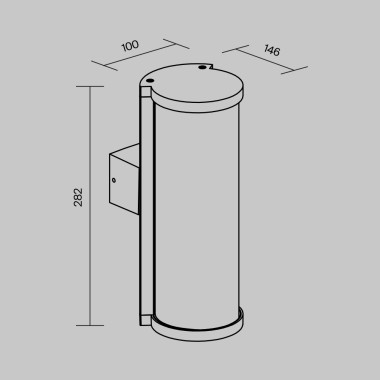 Уличный настенный светильник Maytoni Conf O451WL-01GF &mdash; svetrussia.ru