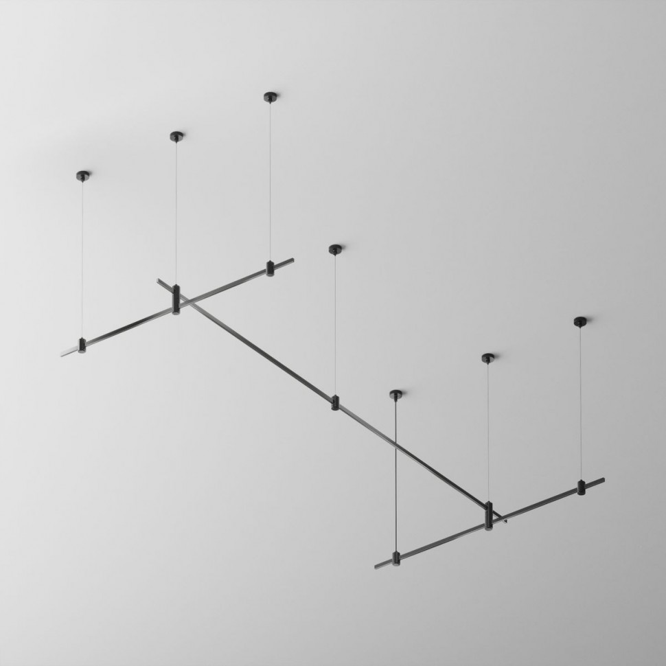 Основание на тросовых подвесах Hang для трековых светильников Maytoni Technical Flarity TFC-Flar-H07-B фото 1 &mdash; svetrussia.ru