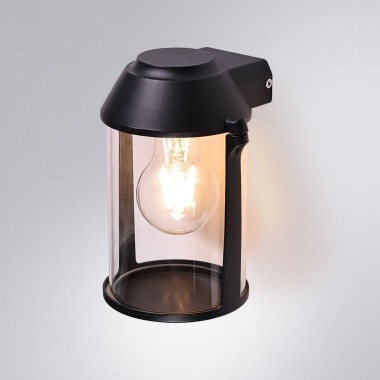 Уличный настенный светильник Arte Lamp Minchir A8306AL-1BK &mdash; svetrussia.ru