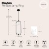 Подвесной светильник Maytoni Ring MOD013PL-02B фото 2 &mdash; svetrussia.ru