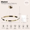 Подвесная светодиодная люстра Maytoni Saturno MOD415PL-L60BS4K фото 8 &mdash; svetrussia.ru