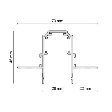 Шинопровод встраиваемый под ГКЛ Maytoni Technical Exility Busbur TRX034-422.12W &mdash; svetrussia.ru