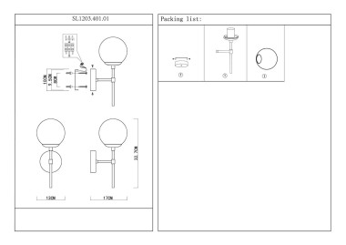 Бра ST Luce Limano SL1203.401.01 &mdash; svetrussia.ru