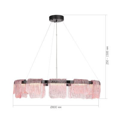 Подвесной светодиодный светильник ST Luce Voile SL6021.403.66 &mdash; svetrussia.ru