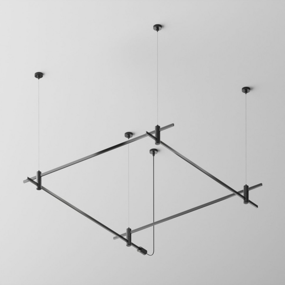 Основание на тросовых подвесах Hang для трековых светильников Maytoni Technical Flarity TFC-Flar-H08-B фото 1 &mdash; svetrussia.ru