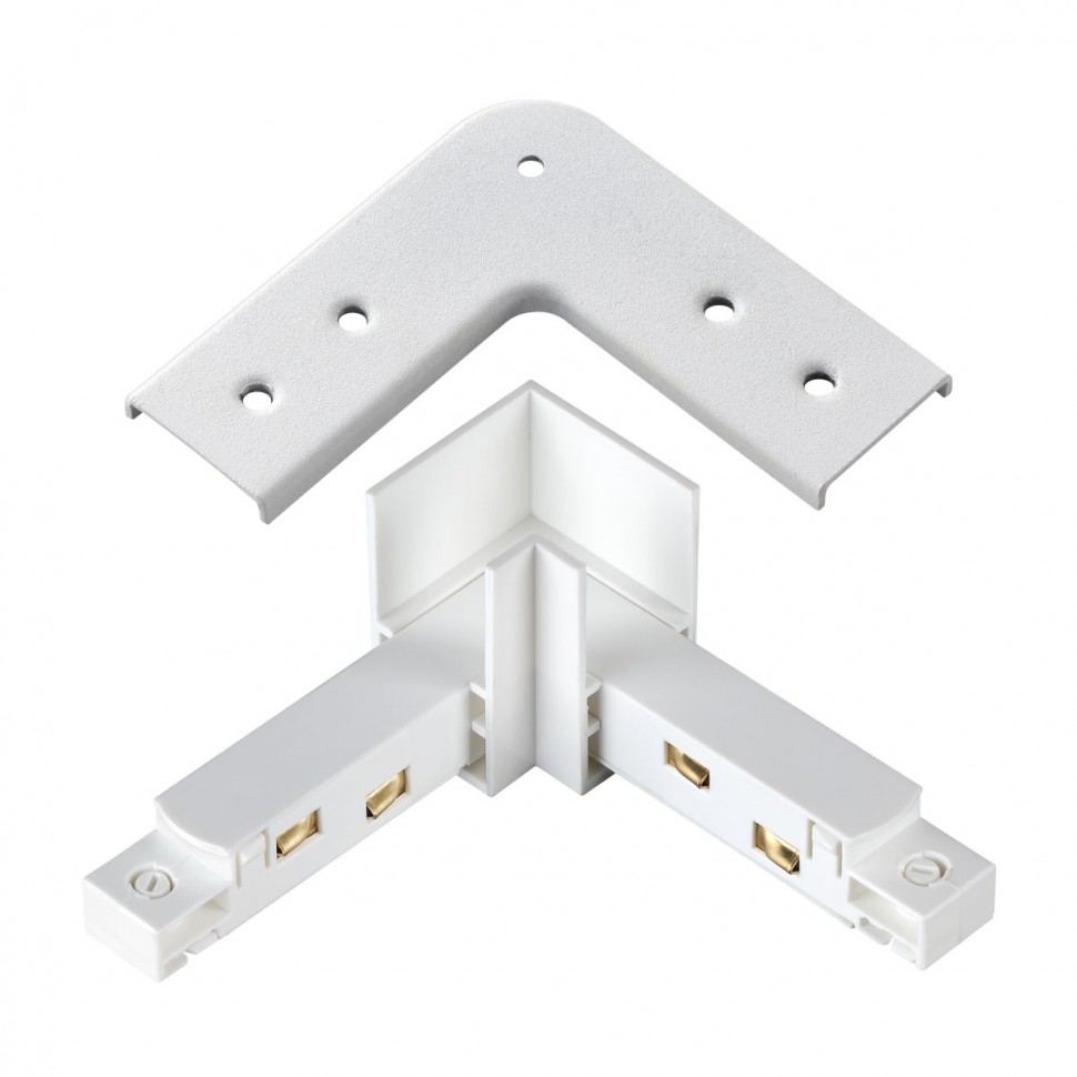 Коннектор L-образный для низковольтного шинопровода Novotech Shino Flum 135104 фото 1 &mdash; svetrussia.ru