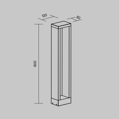 Уличный светодиодный светильник Maytoni Goll O462FL-L10GF3K &mdash; svetrussia.ru