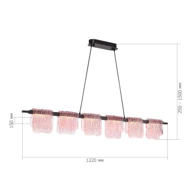 Подвесной светодиодный светильник ST Luce Voile SL6021.403.36 &mdash; svetrussia.ru