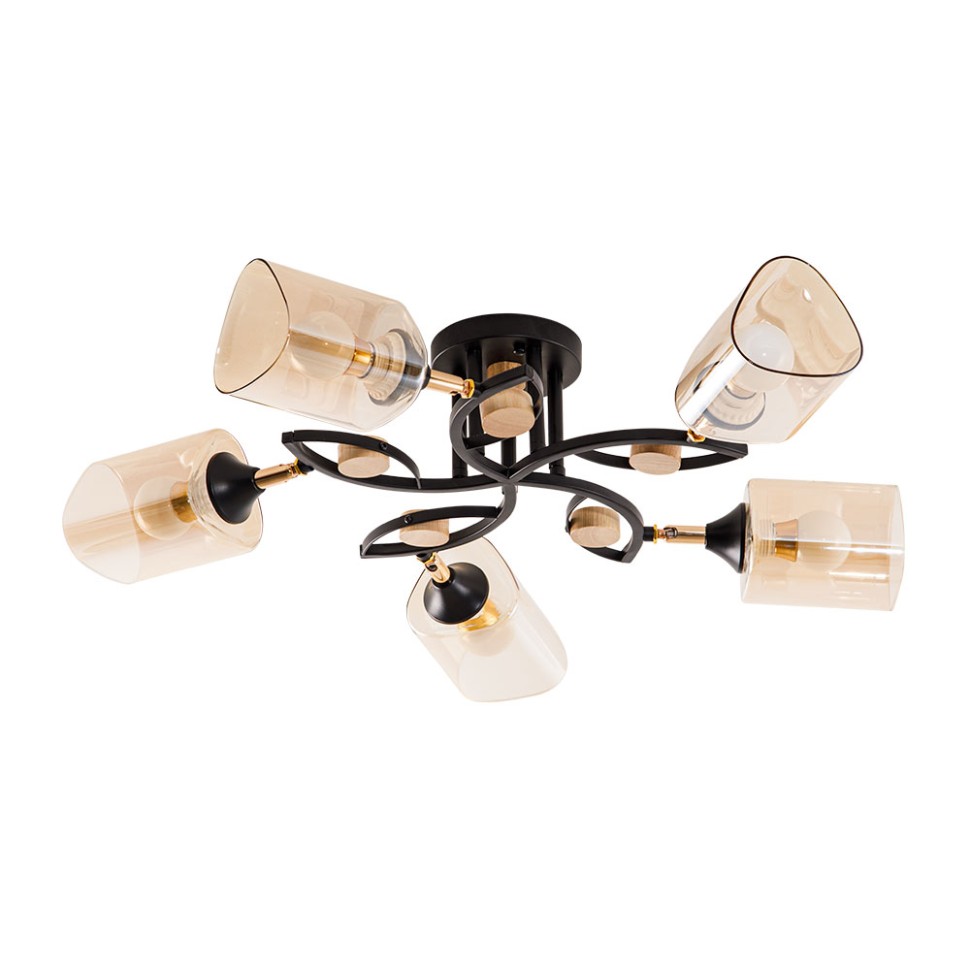 Потолочная люстра Arte Lamp GLAMORE A5076PL-5BK фото 1 &mdash; svetrussia.ru