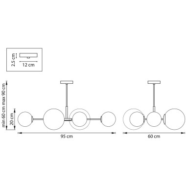 Подвесная люстра Lightstar Croco 815460 &mdash; svetrussia.ru