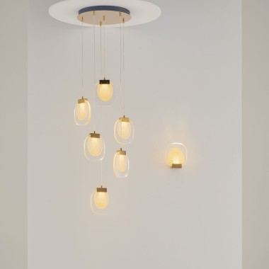 Подвесной светодиодный светильник Maytoni Modern Biology MOD367PL-L18BBSK &mdash; svetrussia.ru