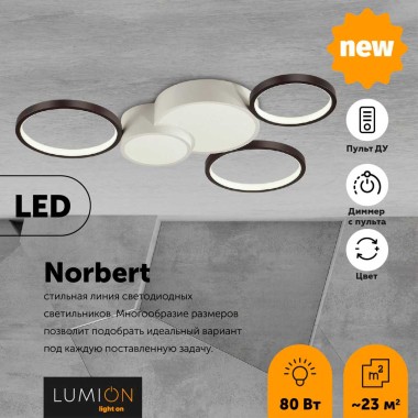 Потолочный светодиодный светильник Lumion Ledio Norbert 5253/80CL &mdash; svetrussia.ru