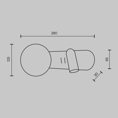 Бра Maytoni Inversio MOD350WL-01BBS &mdash; svetrussia.ru