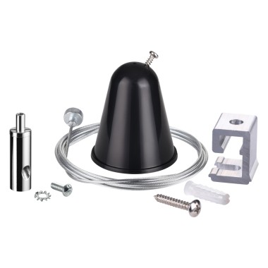 Подвесной комплект с тросом 1.5м для однофазного шинопровода Novotech Port 135023 &mdash; svetrussia.ru