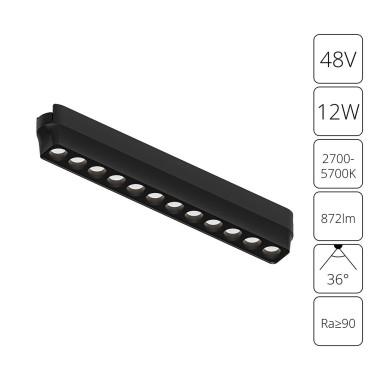 Трековый светодиодный светильник Arte Lamp Rapid A2954PL-1BK &mdash; svetrussia.ru