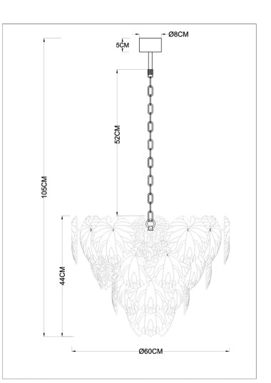 Подвесная люстра Arte Lamp Kapri A4078LM-12GO &mdash; svetrussia.ru