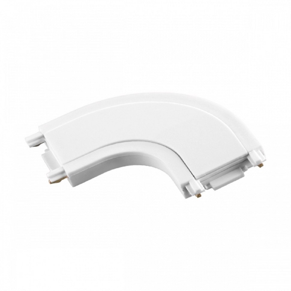 Соединитель L-образный скругленный с токопроводом для низковольтного шинопровода Novotech Shino Smal 135208 фото 1 &mdash; svetrussia.ru