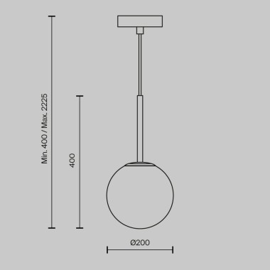 Подвесной светильник Maytoni Basic form MOD321PL-01B1 &mdash; svetrussia.ru