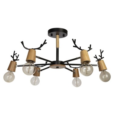 Потолочная люстра Loft IT Sven 10024/6 Black &mdash; svetrussia.ru