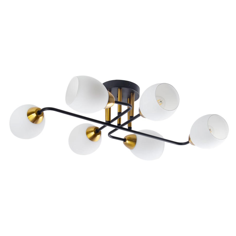 Потолочная люстра Arte Lamp ANDREA A8141PL-6BK фото 1 &mdash; svetrussia.ru