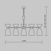 Подвесная люстра Maytoni Cloches MOD113PL-07W фото 5 &mdash; svetrussia.ru