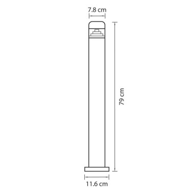 Уличный светодиодный светильник Lightstar Raggio 376707 &mdash; svetrussia.ru