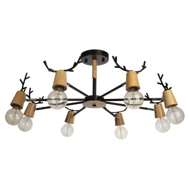 Потолочная люстра Loft IT Sven 10024/8 Black &mdash; svetrussia.ru