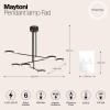 Подвесной светодиодный светильник Maytoni Fad MOD070PL-L38B3K фото 2 &mdash; svetrussia.ru