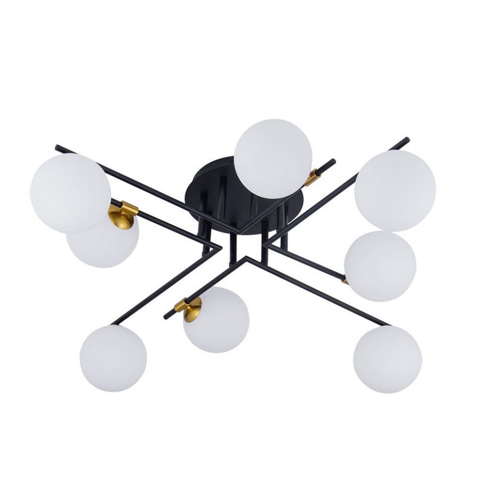 Потолочная люстра Arte Lamp Gemini A2243PL-8BK фото 1 &mdash; svetrussia.ru