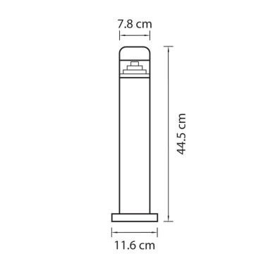 Уличный светодиодный светильник Lightstar Raggio 376907 &mdash; svetrussia.ru