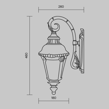 Уличный настенный светильник Maytoni Goiri O029WL-01BZ &mdash; svetrussia.ru
