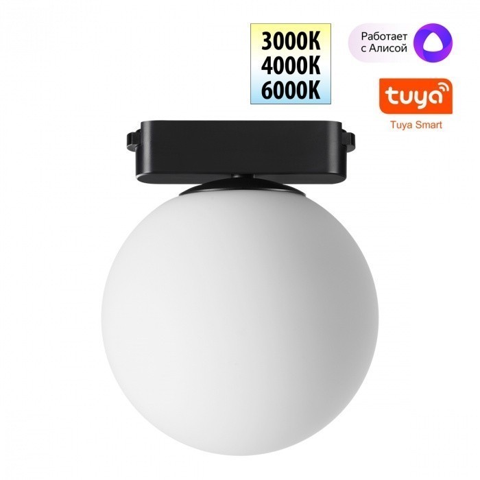 Трековый смарт-светильник Novotech для низковольтного шинопровода с двумя режимами работы IP20 LED 6W 24V 3000-6000K EASY 359478 фото 1 &mdash; svetrussia.ru