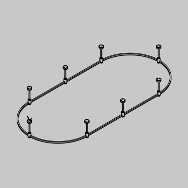 Основание Short для трековых светильников Maytoni Technical Flarity TFC-Flar-S01-BS &mdash; svetrussia.ru