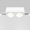 Встраиваемый светильник Maytoni Technical Gyps Modern DL123-GU10-02-W фото 2 &mdash; svetrussia.ru