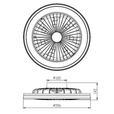 Потолочная светодиодная люстра-вентилятор Mantra Gamer 7862 &mdash; svetrussia.ru