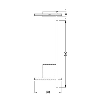 Настенный светодиодный светильник Arte Lamp Decade A2127AP-8BK &mdash; svetrussia.ru