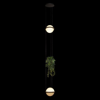 Подвесной светодиодный светильник Loft IT Jardin 10121/2P Dark grey &mdash; svetrussia.ru