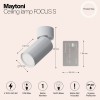 Потолочный светильник Maytoni Focus S C050CL-U-1W фото 2 &mdash; svetrussia.ru