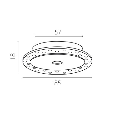Рамка скрытого монтажа плоская д/светильников 0741х6 Spira Lightstar 074106-02 &mdash; svetrussia.ru